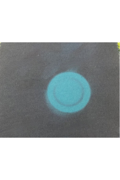 WJ-SZWQ Temperature-sensitive knitted fabric; Thermochromic fabric; Temperature-responsive elastic knitted fabric; Light-sensitive color-changing fabric; T-shirt fabric with touch-activated color change; 100% polyester; Color-changing temperature: 28-31°C side view